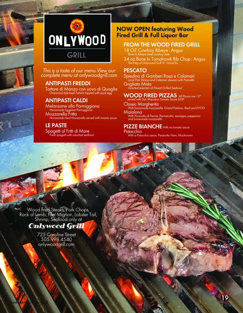 Only Wood Grill, Key West – Best Key West Restaurant Menus – Key West ...